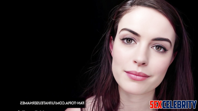 Cute slut Anne Hathaway wants to do her sex thing - face swap