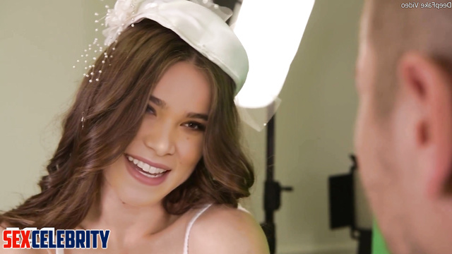 Stunning bride facialized by her photographer - Hailee Steinfeld ai