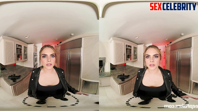 Busty beauty Cara Delevingne in VR deepfake sex scene