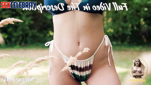 Busty girl wants to quickly take off her swimsuit (Elizabeth Olsen AI)