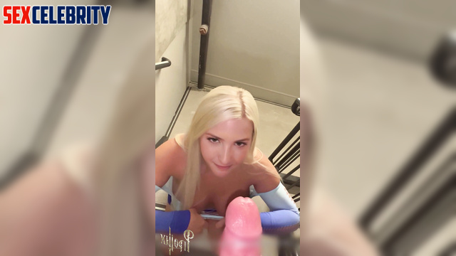 Busty whore masturbated on the stairs and then fucked, Ivanka Trump AI