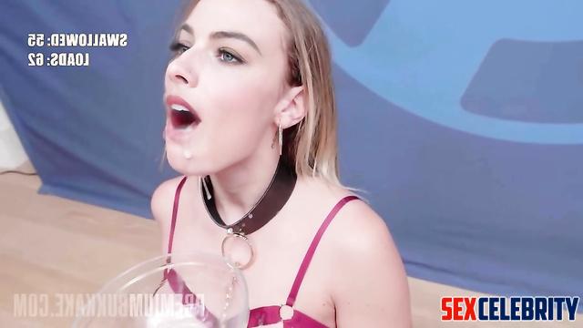 Margot Robbie having fun at a bukkake party - real fakes