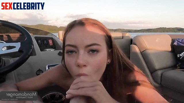 Deepthroating babe on the yacht - deepfake Emma Stone