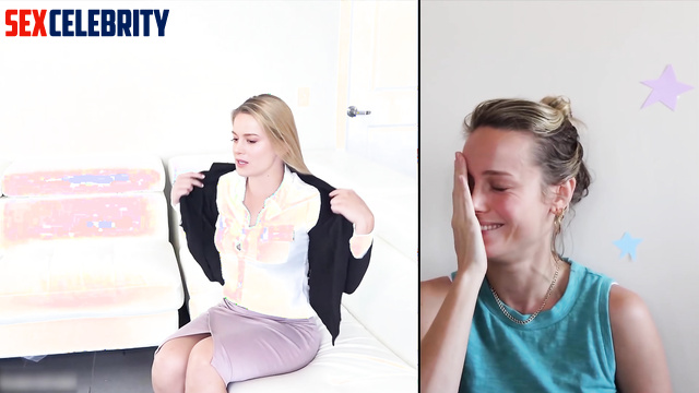 Horny wife needs a cock after hard day - POV fake Brie Larson
