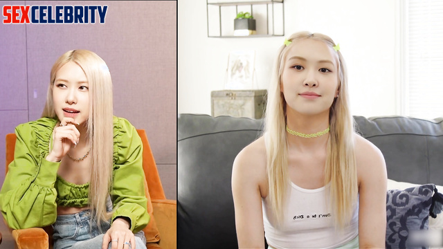 Horny blonde jumps on dick like crazy / Rose BLACKPINK face swap 로제 블랙핑크