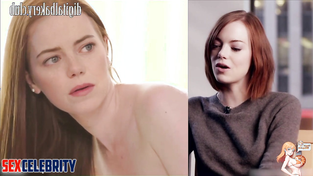 Horny teen Emma Stone takes on massive black cock [fake porn]