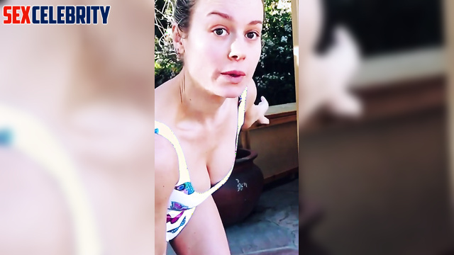 Fake Brie Larson in swimsuit