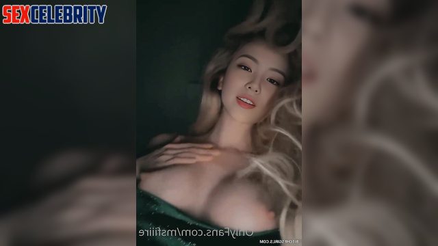 Luxury blonde in hot solo sex scene (she showed her tits) 아이린 레드벨벳