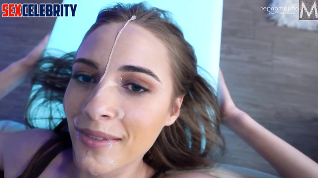 Naughty teen loves facials - fake Naomi Scott compilation