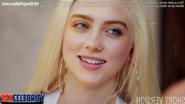 Billie Eilish in hot group deepfake porn scene with black guys