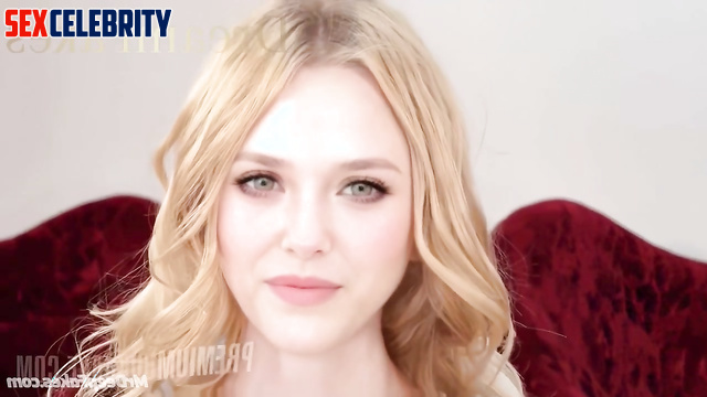 Blonde with cute face taking part in bukkake party, Elizabeth Olsen A.I.