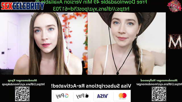 Her mouth works awesome, look / Saoirse Ronan 69 in deepfake video