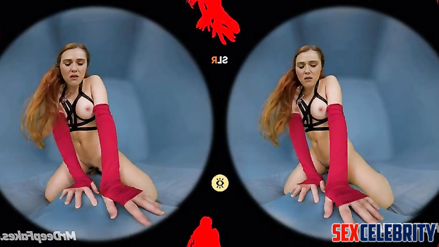 Redhead lady fucking alone with a dildo, watch, Elizabeth Olsen real fake