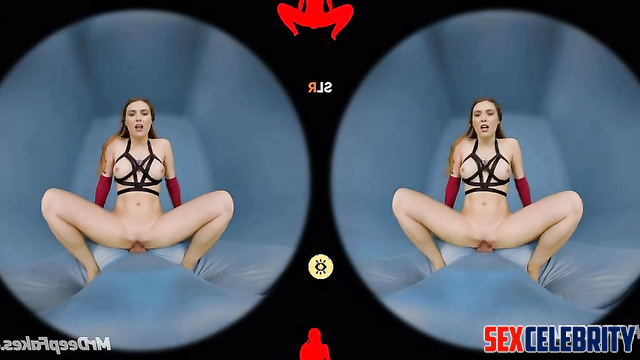 Redhead lady fucking alone with a dildo, watch, Elizabeth Olsen real fake