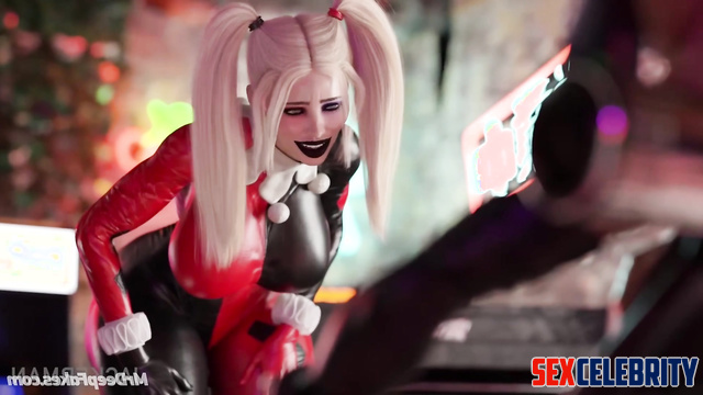 Harley Quinn fucking Anne Hathaway right in the mouth, porn cartoon tape