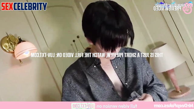 Old fart is going to seduce her, Yuna in pov deepfake video / 신유나 있지