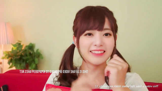 Sakura 사쿠라 IZ*ONE (아이즈원) has fun with vibrator in pussy deepfake 딥페이크