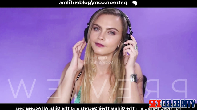 Fake Cara Delevingne - Watch me Wank! Cara Ranks Big Cocks